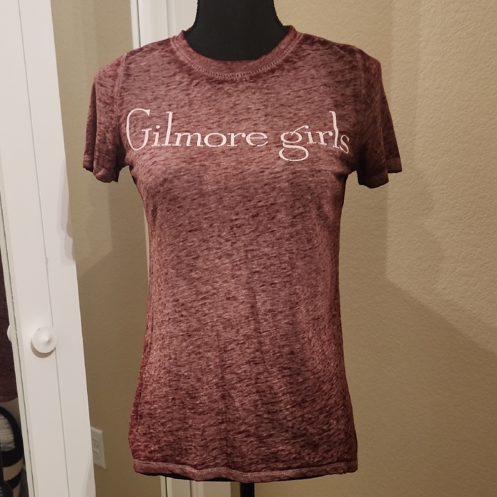 Anthropologie Fitted Brown Short Sleeve Tee